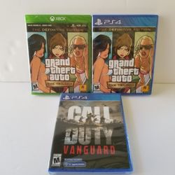 Call of Duty: Vanguard Ps4/Ps5  Versions Available &Also GTA Triology Available Ps4/Series X/Xbox One Read All For Prices Brand New And Sealed 