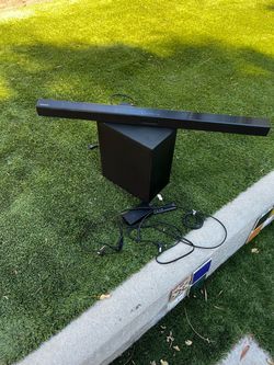 Samsung Soundbar with Subwoofer and Cables