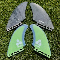 Futures Twin Fin Surfboard Fins (K2 Keel and Channel Islands BMT Britt Merrick not Twin Pin Fish Midlength Fcs 2 Rasta 3/2 Mark Richards)