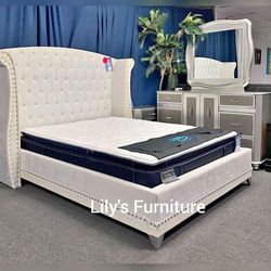 White colour Modern kings & queen size bed for sale