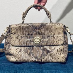 Vintage Tory Burch Snake Print Bag
