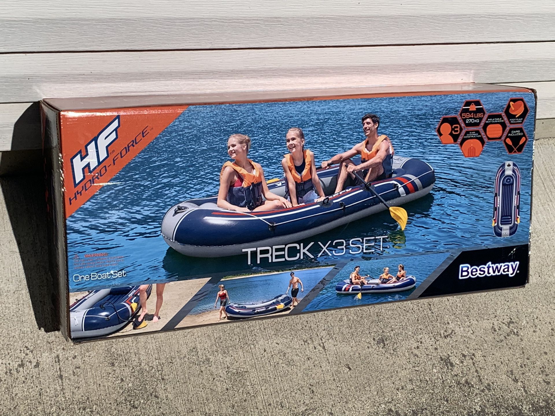 Bestway 3 Person Boat Brand New