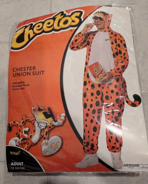 Adult Chester Cheetah Jumpsuit - Cheetos