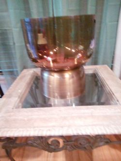 Vintage Hurricane Brass Vase by Asterion