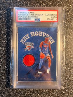 Shai Gilgeous Alexander authentic psa AUTO on patch card