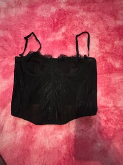Black corset top size L