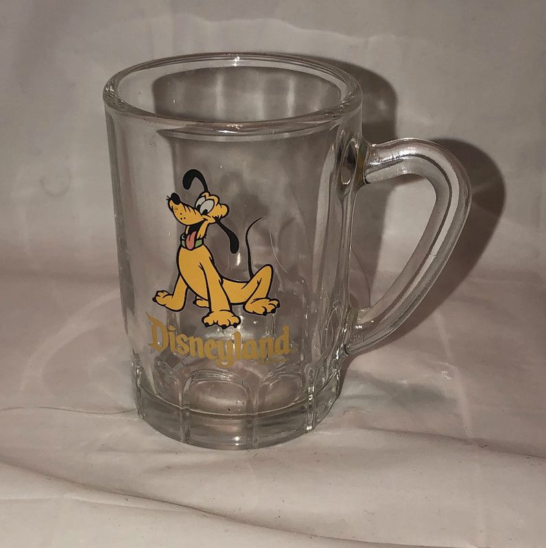 Walt Disney World Souvenir Pluto mini beer mug with handle / shot glass 2.75" hi