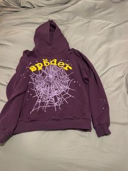 Spider Hoodie Adult large Purple