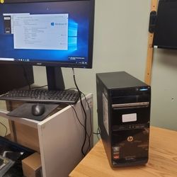 COMPLETE DESKTOP SET WITH 24' ACER MONITOR AND WIFI READY (D1010N)

