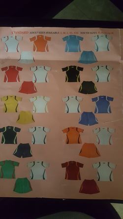 Soccer uniforms