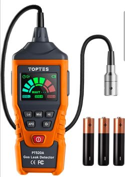 PT520A Natural Gas Detector, Gas Leak Detector with 17-Inch Gooseneck, Locating The Source Like Propane, Methane, and Butane