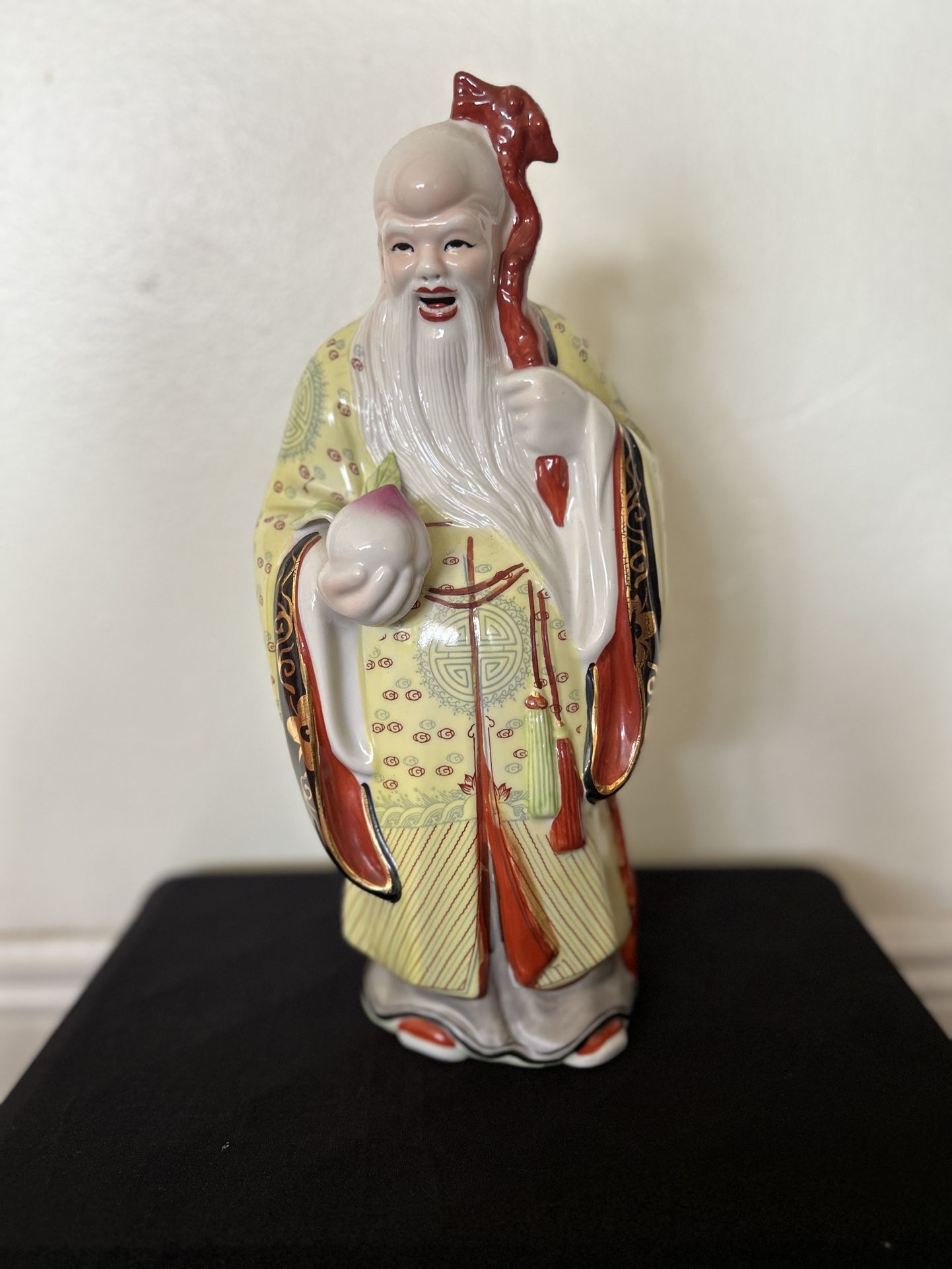 Porcelain Figurine of Shou Xing (God of Longevity)
