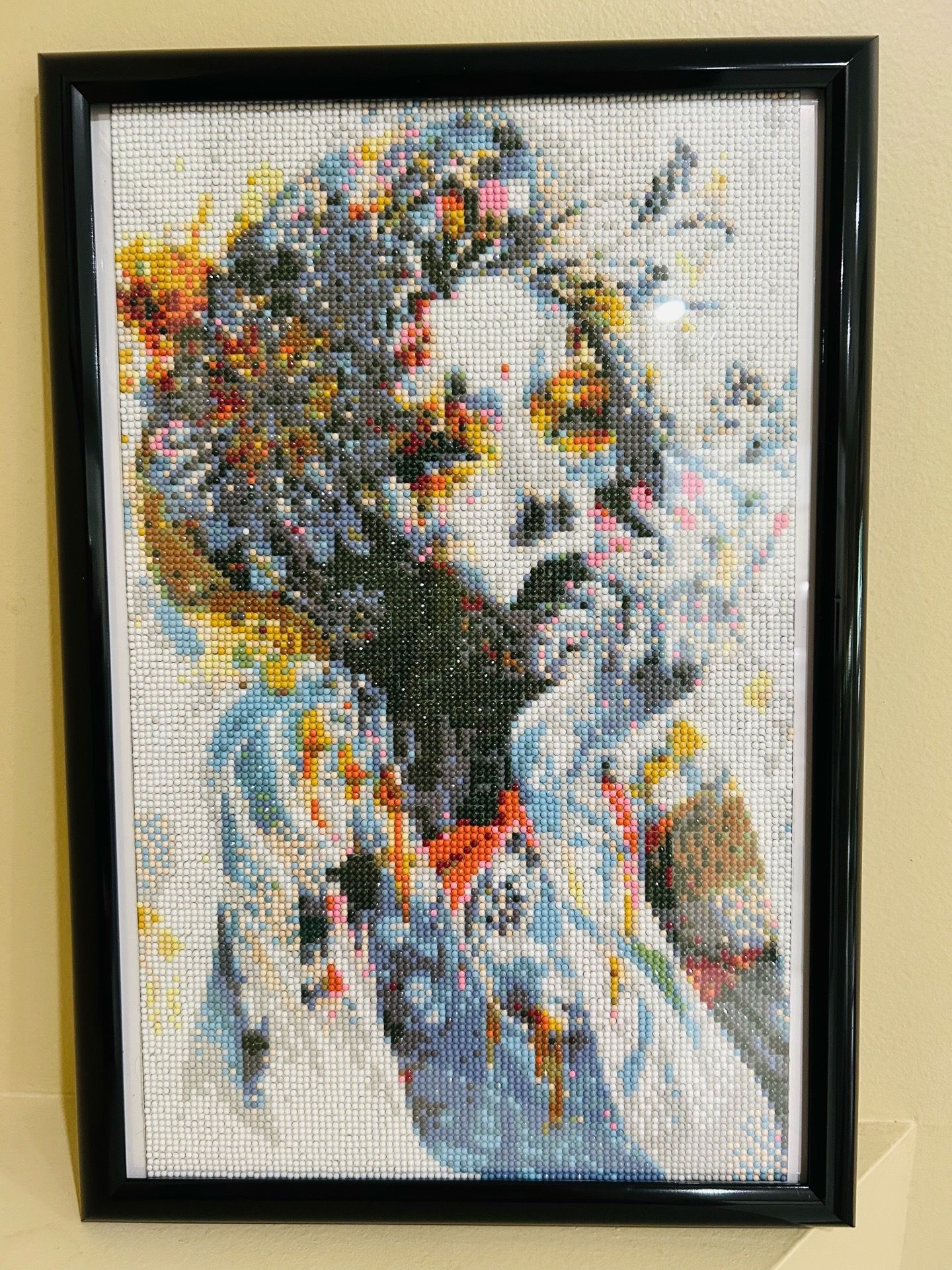 Diamond art flower beauty