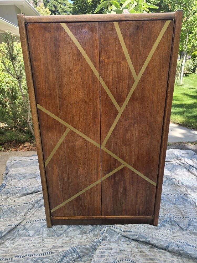 Mid Century MCM Cupboard with 2 Adjustable Shelves | Cabinet Storage |  Organization 