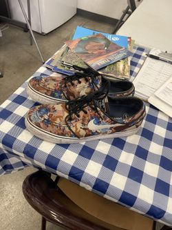 Nike janoskis 9.5 Floral Design