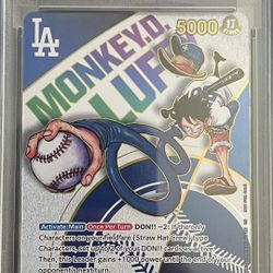 One Piece Dodgers Luffy PSA 10