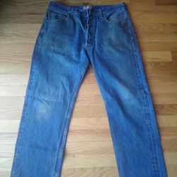 Men's Levi 501 Button Fly Denim Jeans Mens Size 34x34
