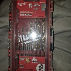 Milwaukee Drill Bit Set Hex Shank 15 pc