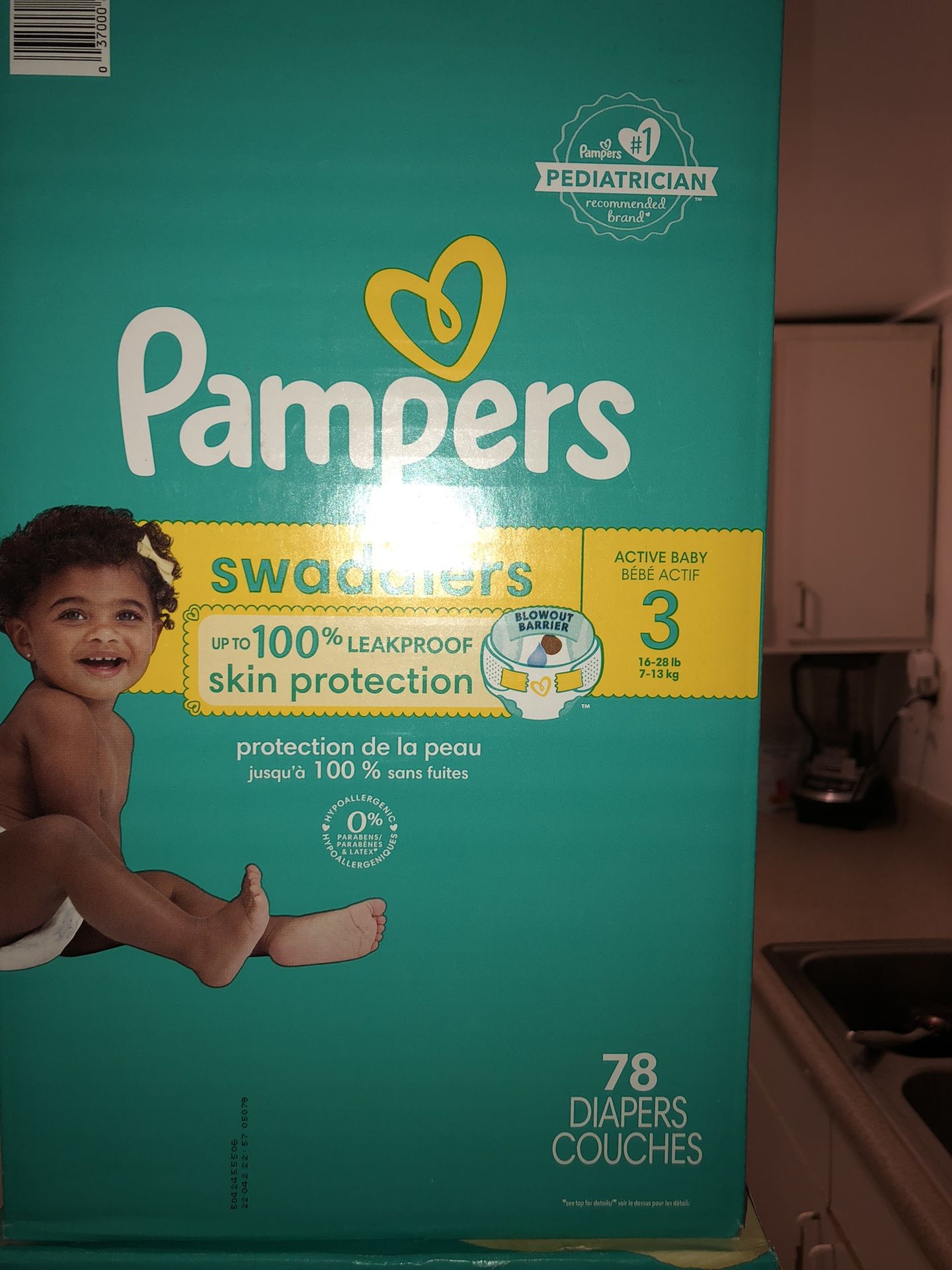 2 Different boxes of kids diapers 16- 28 lb