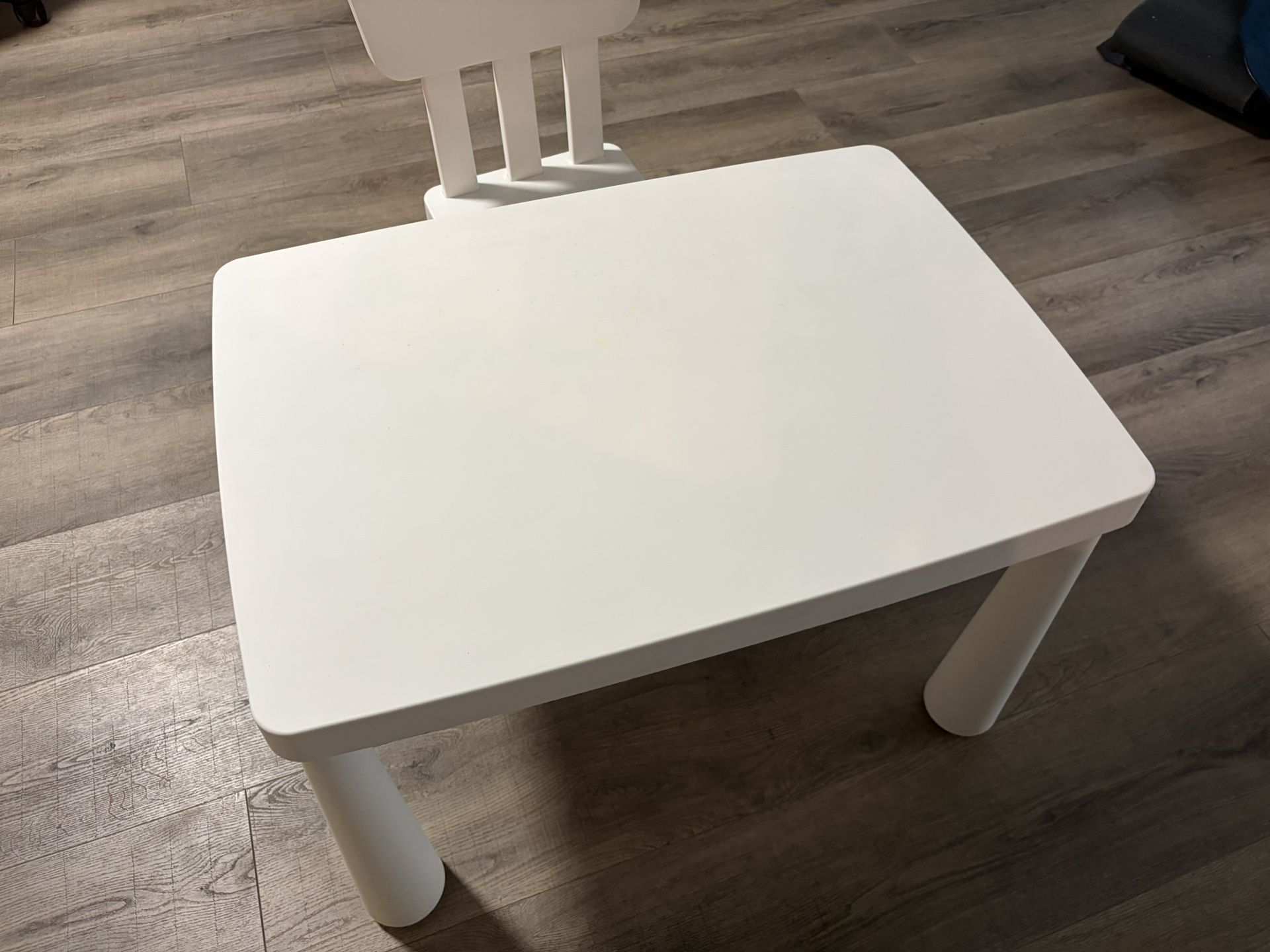 Kids Chair And Table White
