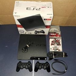 NEW SONY PLAYSTATION 3 PS3 SLIM 250GB + 13 GAMES + CONTROLLER + WARNTY