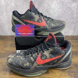 Nike Zoom Kobe 6 Protro 2024 Italian Camo Size 8.5 FQ3546-001 Men’s Basketball Shoes OG Rare