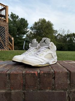 2015 Jordan 5 Metallic White