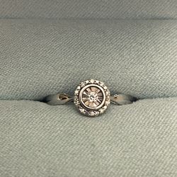 Diamond Engagement Ring in 10K I White Gold