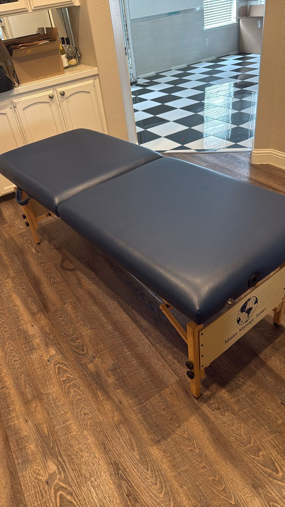 Dark Blue Master Massage Table – Professional & Portable