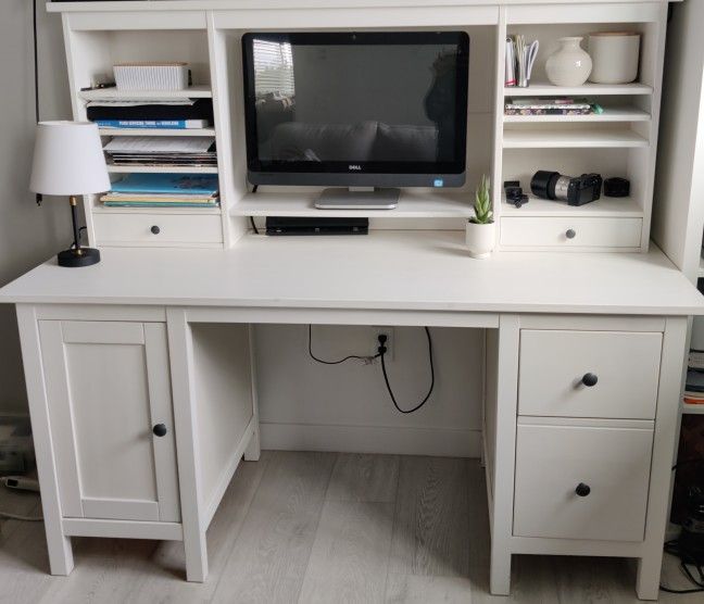 IKEA HEMNES Desk With Hutch