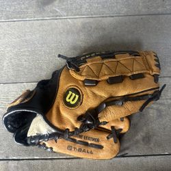 Baseball Glove Wilson 10” Pro A0450 PG10 Teeball Genuine Leather Mitt RHT