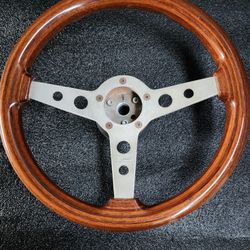 Grant Wood Steering Wheel Old School