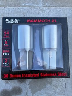 Outdoor Adventure Mammoth XL 30oz Tumbler 2-Pack