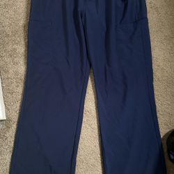 Women’s Cherokee iFLEX Scrub Pants Navy Blue Size Large