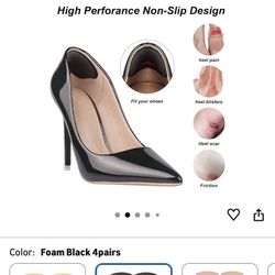 Heel Pads for Shoes That are Too Big, Heel Inserts for Women, Heel Grips for Womens Shoes, Heel Protectors, Heel Cushion Liners for Blisters Loose Sho