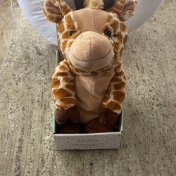 Warm Pals - Flirty Giraffe - 1.5lbs - Cozy Microwavable Lavender Scented Plush Toys - Heated Stuffed Animal - Heatable Coolable Bedtime Comfort Plushi