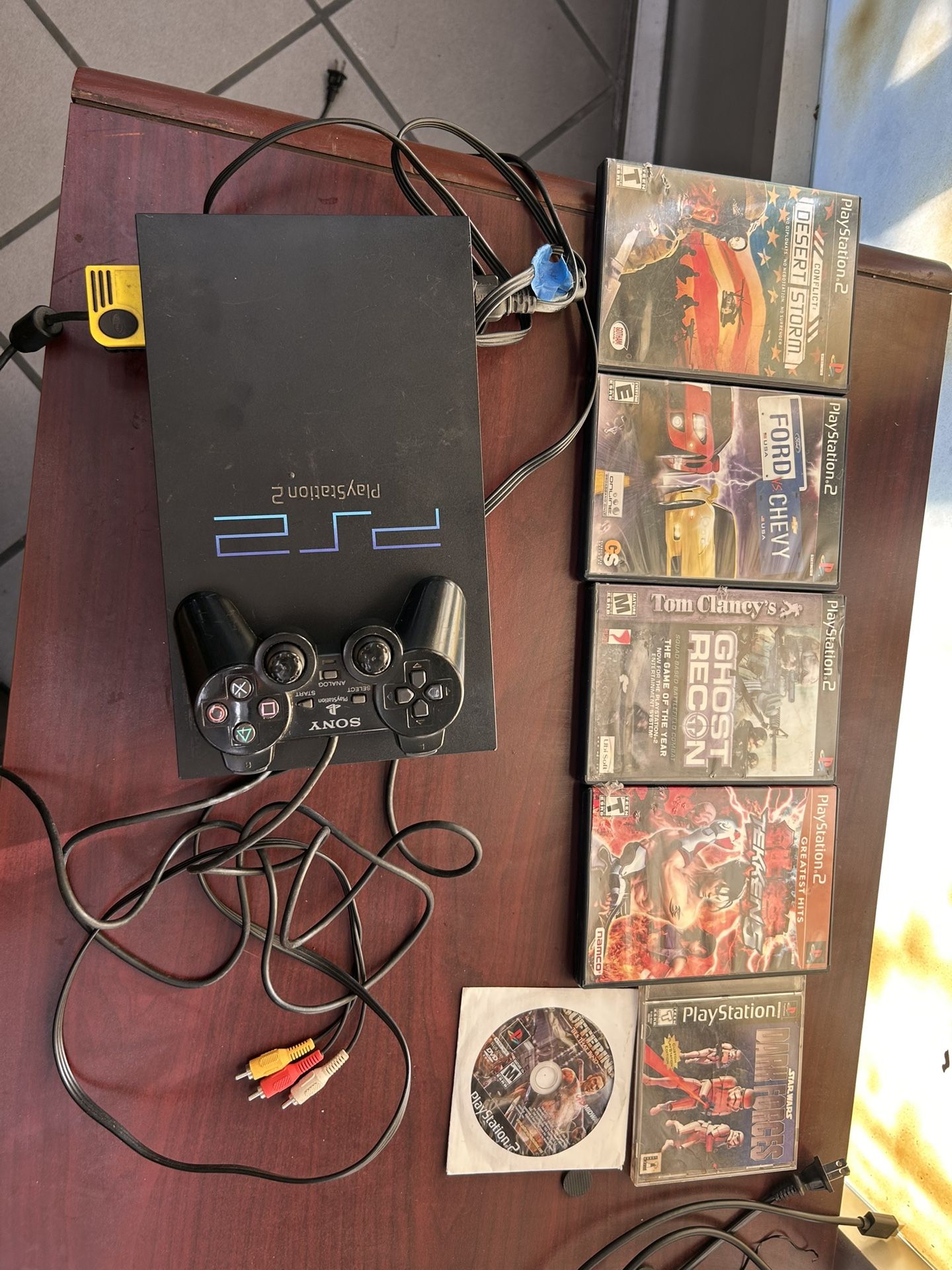 PS2, DualShock Sony Controller, And 6 Games All Included