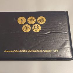 1984 Los Angeles Olympics RTD Transit Fare Token Coin Set