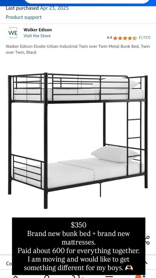 Brand New Bed Frame And Brand New Mattresses.