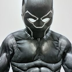 Disneys Marvel AvengersBlack Panther Wakanda Boys Padded Muscle Costume Sz Medium