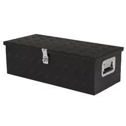 Karl home 30 in. Black Diamond Plate Aluminum Underbody Truck Tool Box Storage Lock with Keys=813