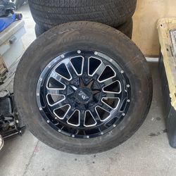 20 Inch Rims And Tires For Chevy Silverado Tahoe GMC Yukon Suburban Denali Cadillac Escalade Sierra Dodge Ram