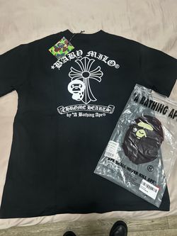 BAPE x Chrome Hearts Baby Milo Black Tee