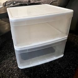 Plastic Clear Drawers (4 for $10)