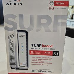 ARRIS (SB8200) - Cable Modem - Fast DOCSIS 3.1 32x8 Gigabit Cable Modem , Approved for Comcast Xfinity, Cox, Charter Spectrum, & more | 1 Gbps Max Int