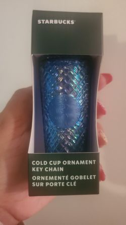 Starbucks Blue Ornament /Keychain Brand New In Box