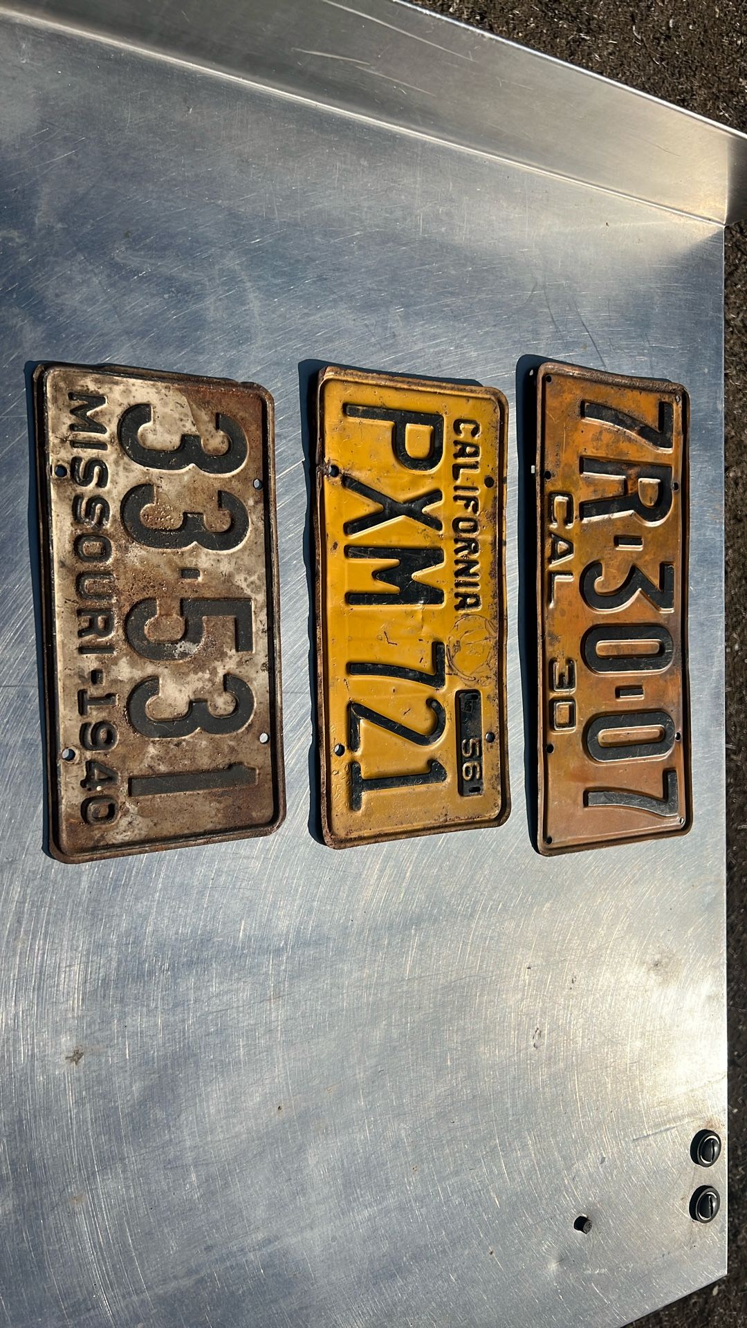 Vintage License Plate