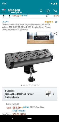 Desktop power outlet