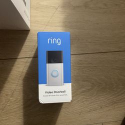 Ring Video Doorbell Satin Nickel Brand New 