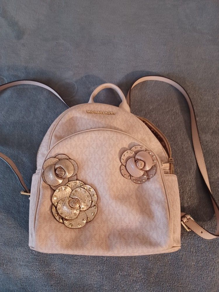 Michael kors pink backpack
